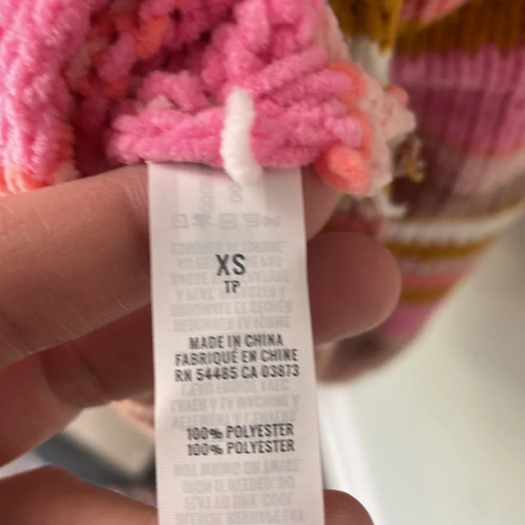 Aerie Tan & Pink Striped Turtleneck Sweater NEW - Picture 10 of 12